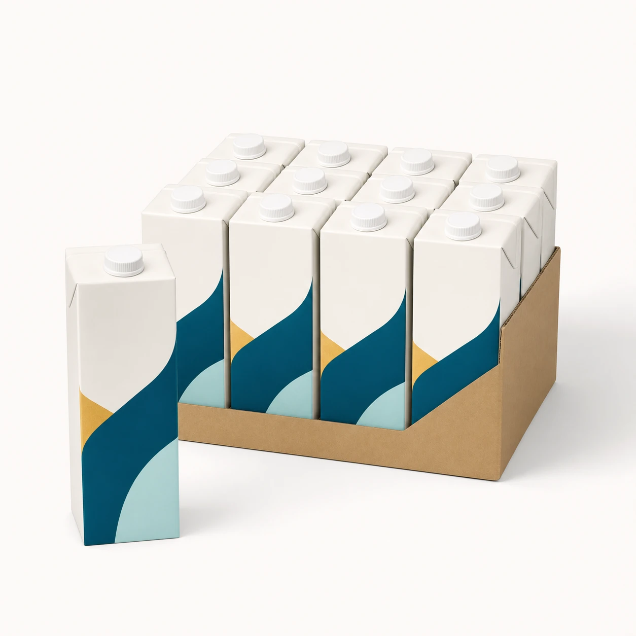 Leche entera 1 L (caja 12 pzs)